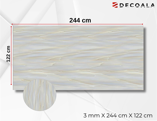 Moji Cream PVC Duvar Paneli