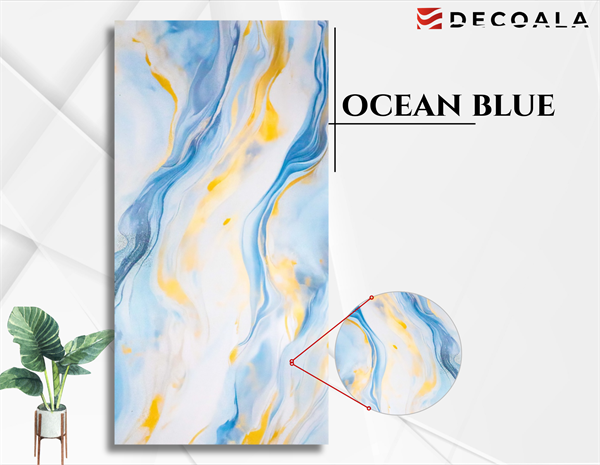 Ocean Blue PVC Duvar Paneli