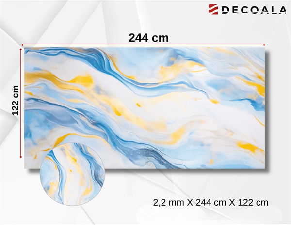 Ocean Blue PVC Duvar Paneli