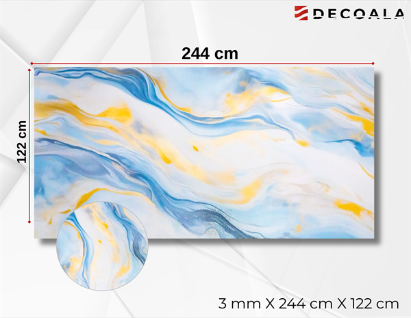 Ocean Blue PVC Duvar Paneli