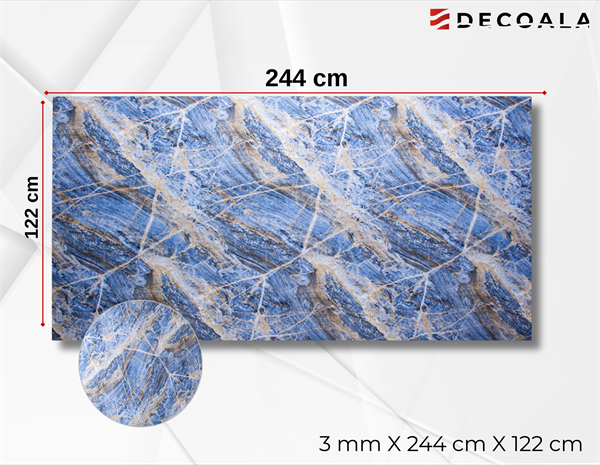 Onyx Blue PVC Duvar Paneli