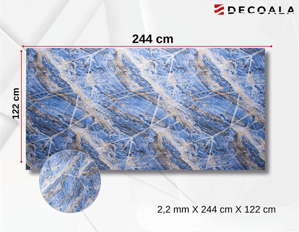 Onyx Blue PVC Duvar Paneli
