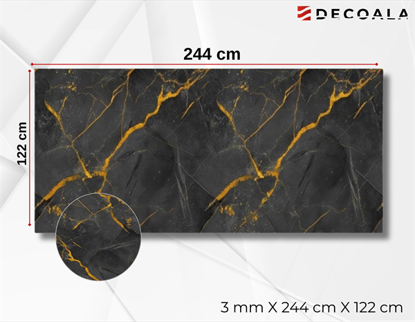 Oro Black PVC Duvar Paneli