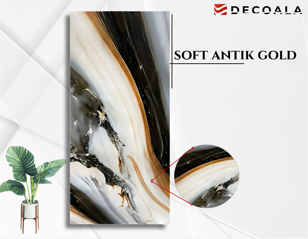 Soft Antik Gold PVC Duvar Paneli