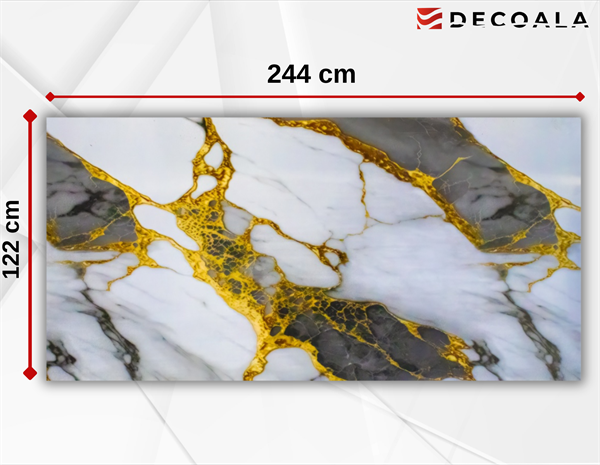 Volcano Gold Grey PVC Duvar Paneli