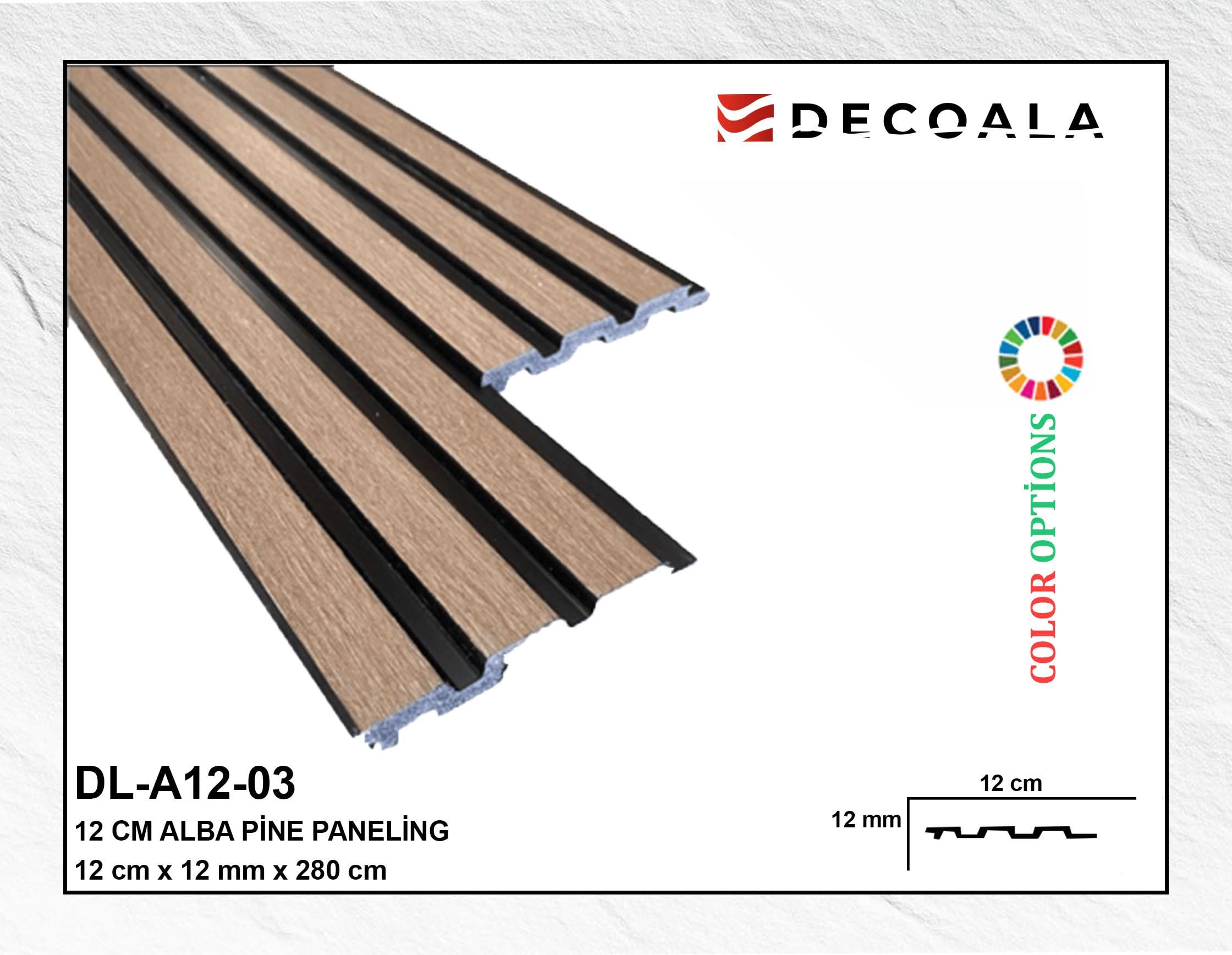 12 CM ALBA BEYAZ LAMBRİ - Deco Ala