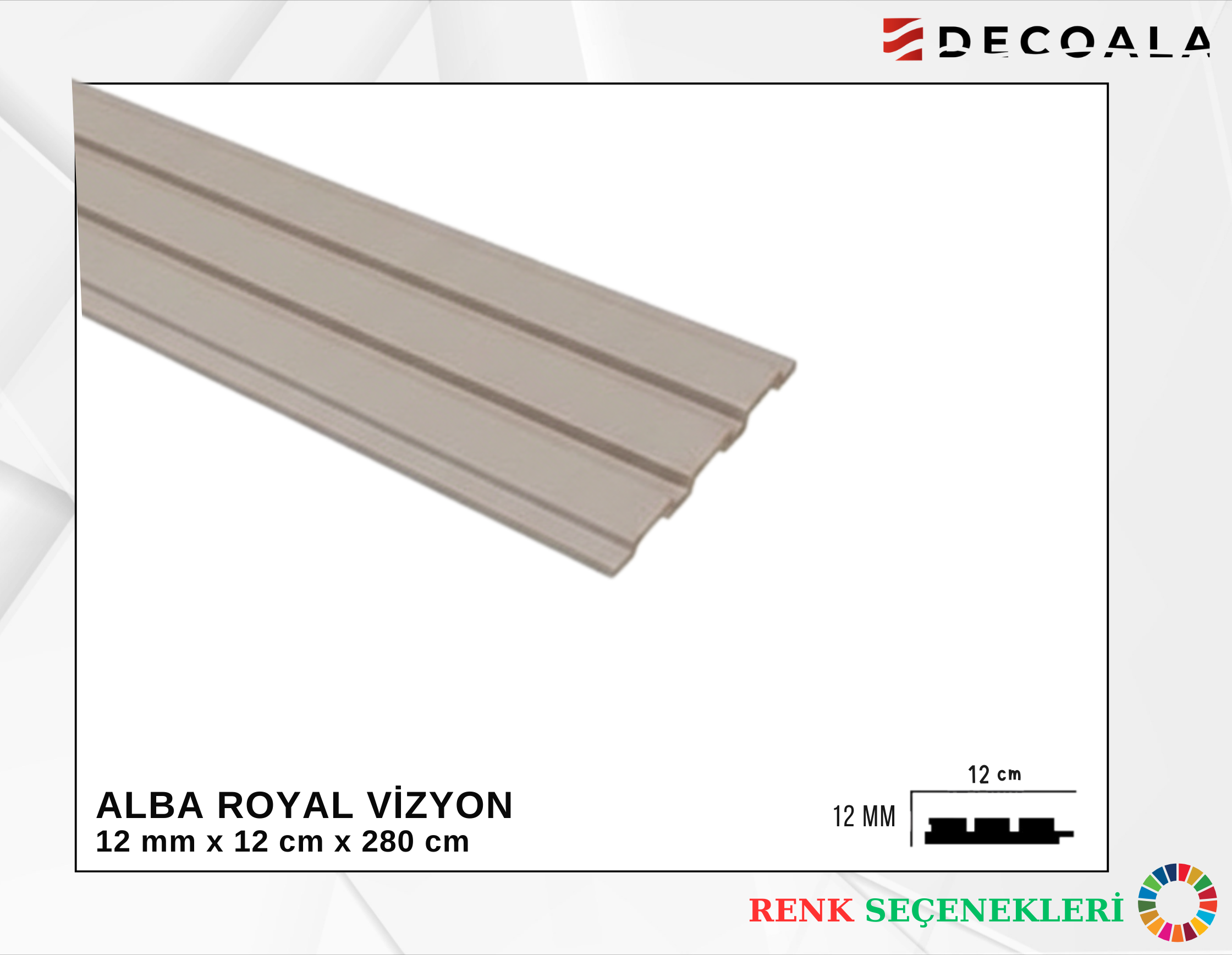 Revêtement Mural Alba 12 cm