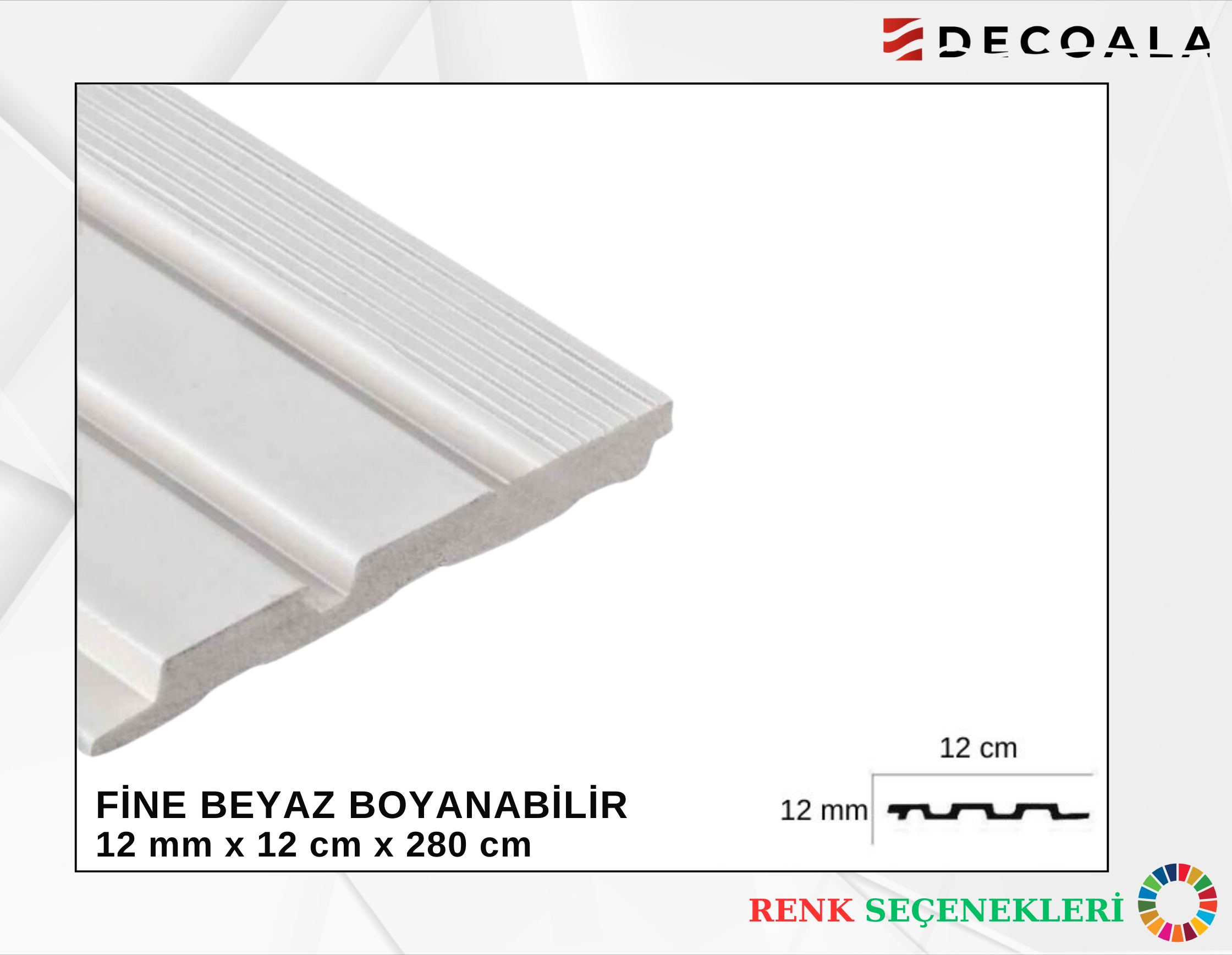 Revêtement mural Fine 12 cm