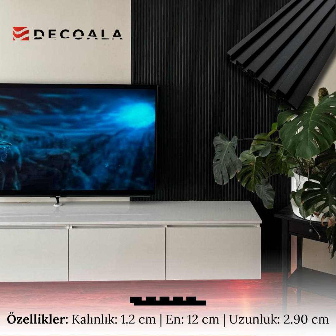 12 cm Piano Beyaz Lambri - Deco Ala