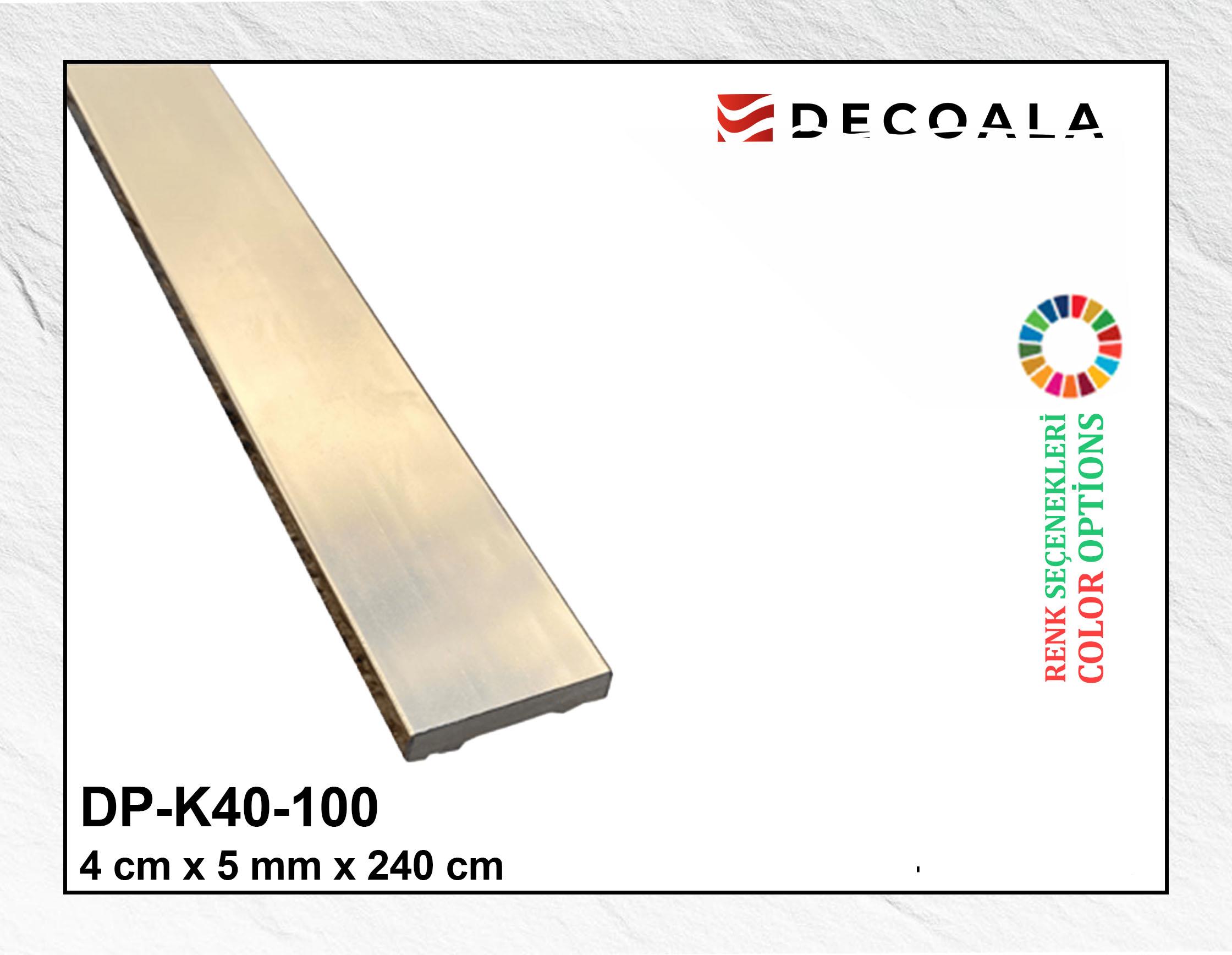 4 Cm Kare Gold Duvar Profili