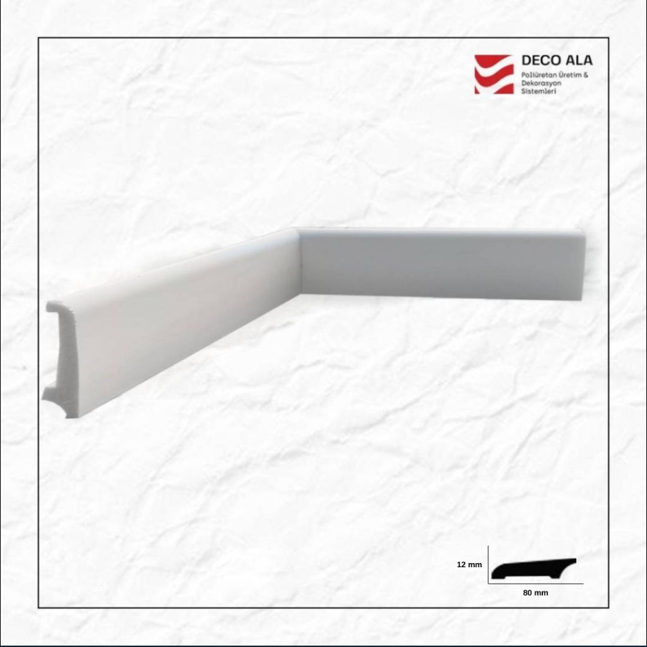 8 cm Düz süpürgelik KP