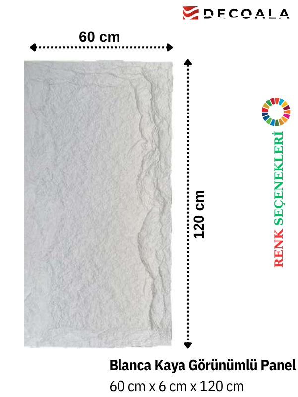 BLANCA KAYA GÖRÜNÜMLÜ POLİÜRETAN PANEL