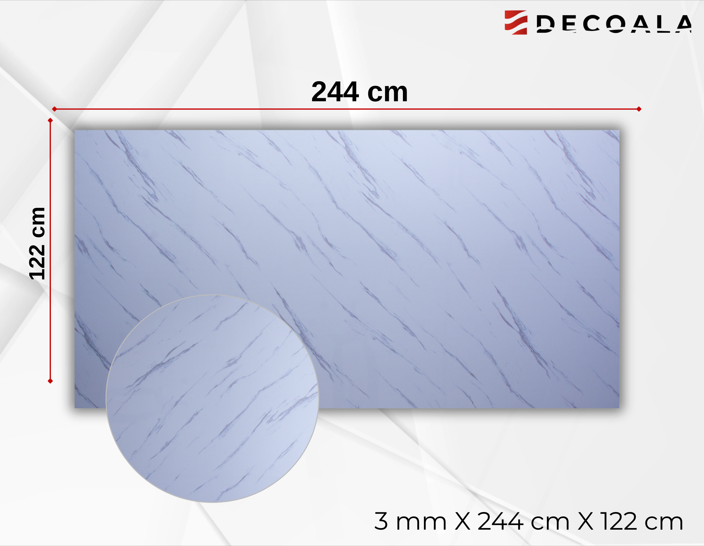 PVC Marble Panel  Iceberg Gray
