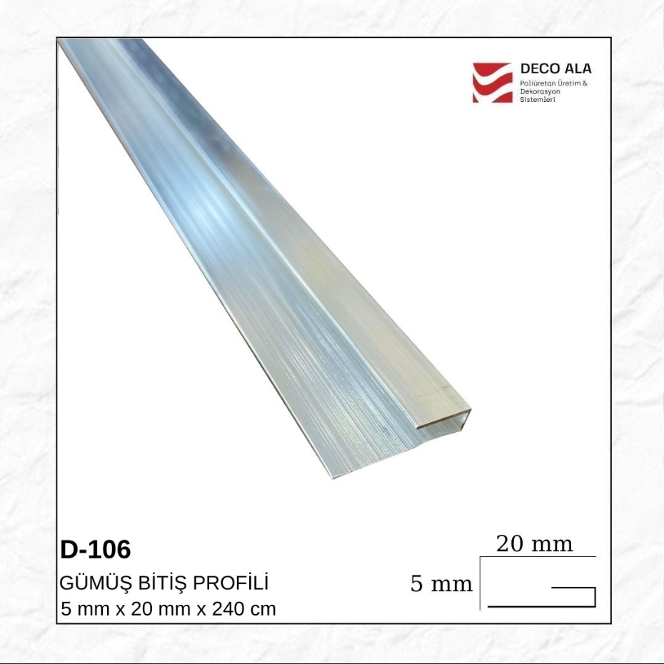 L GÜMÜŞ BİTİŞ PROFİLİ