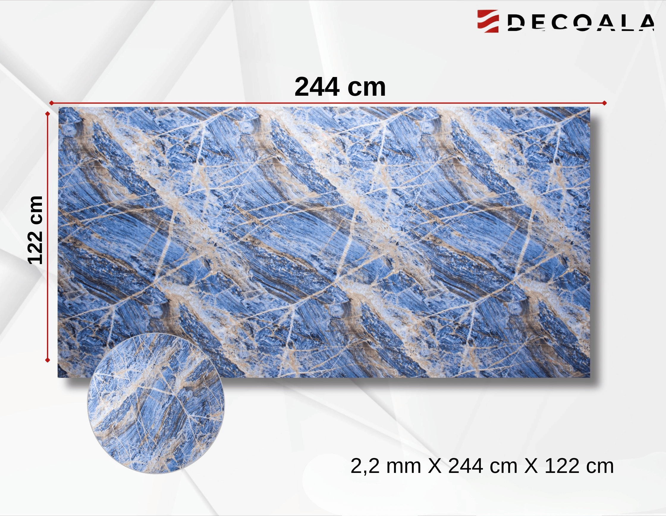 Onyx Blue PVC Duvar Paneli