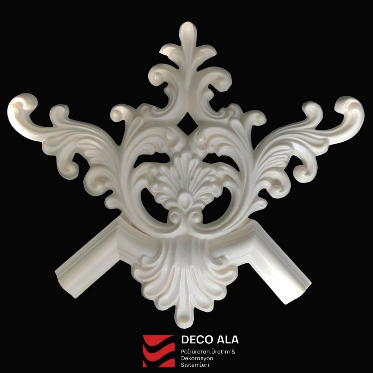 Sarmanlı Yaprak Poliüretan Motif