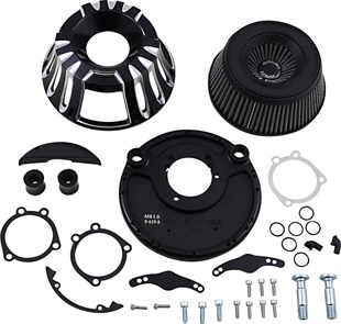 ARLEN NESS AIR CLEANER - HAVA FİTRESİ  KIT INVERTED BIG SUCKER DEEP CUT BLACK KOD: 10101213