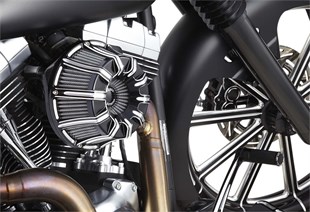 ARLEN NESS AIR CLEANER - HAVA FİTRESİ  KIT INVERTED BIG SUCKER 10-GAUGE BLACK KOD: 10102308