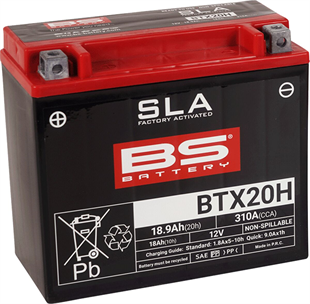 BS BATTERY - AKÜ BS BTX20H SLA KOD:21130638