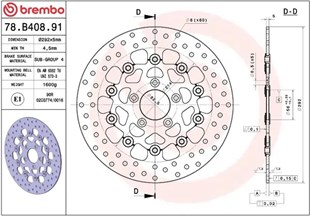 BREMBO BRAKE DISC FREN DİSKİ FLOAT FR KOD:17105115