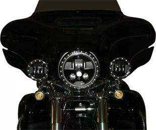 CUSTOM DYNAMICS 7 BLACK LED HEADLAMP ECE KOD:20011747