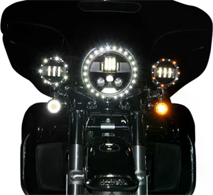 CUSTOM DYNAMICS 7 BLACK LED HEADLAMP ECE KOD:20011747