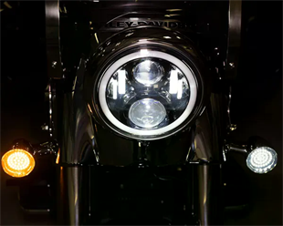CUSTOM DYNAMICS 7 LED HALO HEADLIGHT WITH H4 W KOD:20012376