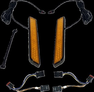 CUSTOM DYNAMICS LIGHT LED FORK AMB BLK KOD:20402647