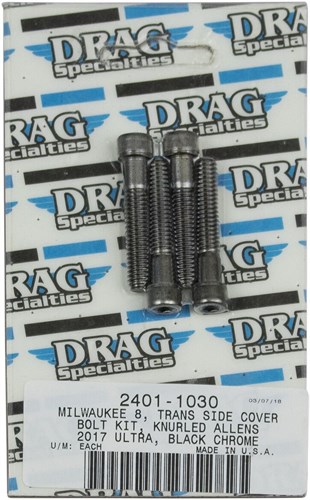 DRAG SPECIALTIES BOLT SETİ M8 TRAN CVR B/C KOD: 24011030