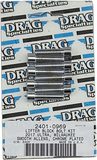 DRAG SPECIALTIES BOLT SETİ M8LFTBLK S AL CH KOD: 24010969