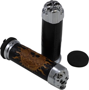 DRAG SPECIALTIES CHR SKULL ELCİK W/PLN EYES KOD: DS243255