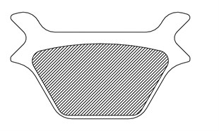 DRAG SPECIALTIES FREN PAD-DRAG ORGANIC KOD: 17200206
