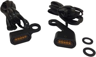 DRAG SPECIALTIES LIGHTS TRNSIG BLK AMBR FLT KOD: 20402142