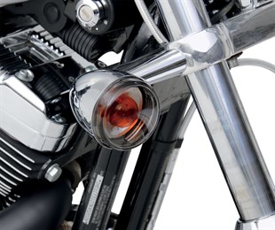 DRAG SPECIALTIES SMOKED BULLET LENS 00-22 KOD: 09066316