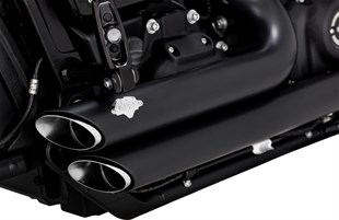 VANCE & HINES EXHAUST SHORTSHOTS STAGGERED - SFTL NARROW TIRE 18-23 -BLACK 18002603 / 47333 KOD: 1800-2603