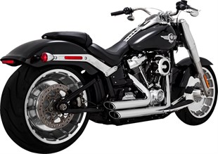 VANCE & HINES EXHAUST SHORTSHOTS STAGGERED - SFTL WIDE TIRE 18-23 - CHROME 18002594 / 17335 KOD: 1800-2594
