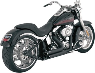 VANCE & HINES EXHAUST SHORTSHOTS STAGGERED - SFTL 86-09 - BLACK 18000745 / 47221 KOD: 1800-0745