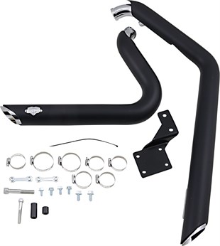 VANCE & HINES EXHAUST SHORTSHOTS STAGGERED - SFTL 86-09 - BLACK 18000745 / 47221 KOD: 1800-0745