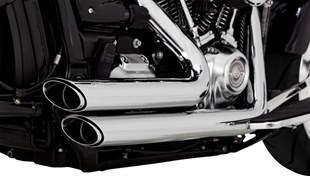 VANCE & HINES EXHAUST SHORTSHOTS STAGGERED - SFTL WIDE TIRE 18-23 - CHROME 18002594 / 17335 KOD: 1800-2594