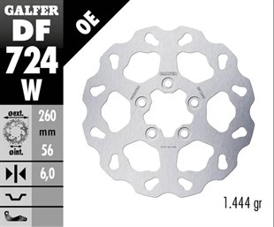 GALFER BRAKE DISC FREN DİSKİ FIXED WAVE KOD:17104221