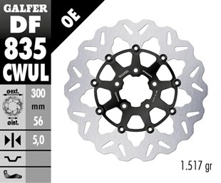 GALFER BRAKE DISC FREN DİSKİ FLOAT WAVE BLACK BR KOD:17104599