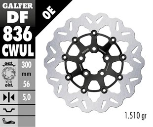 GALFER BRAKE DISC FREN DİSKİ FLOAT WAVE BLACK BR KOD:17104602