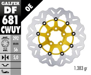 GALFER BRAKE DISC FREN DİSKİ FLOAT WAVE GOLD KOD:17104598