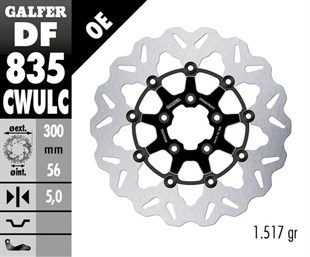 GALFER BRAKE DISC FREN DİSKİ FLOAT WAVE BLACK CO KOD:17104600