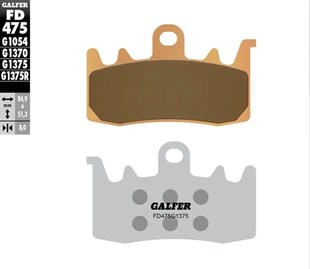 GALFER BRAKE PAD FREN BALATASI SINTERED SPORT KOD:17212328