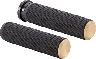 ARLEN NESS GRIPS - ELCİK FUSION KNURLED THROTTLE BY WIRE BLACK BRASS ENDCAP KOD: 06301479