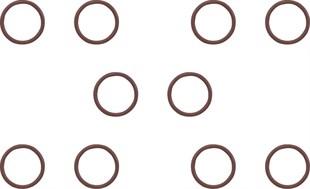 JAMES GASKETS O-RING LWR P/ROD CVR KOD:09350116