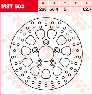 TRW REAR BRAKE- ARKA FREN  DISC SPORTSTER KOD:17102235