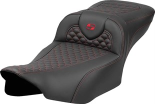SADDLEMEN SEAT ROADSOFA DRAGON RED STITC KOD:08012080