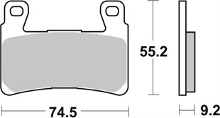SBS BRAKE PAD FREN BALATASI CAR/CER KOD:17201010